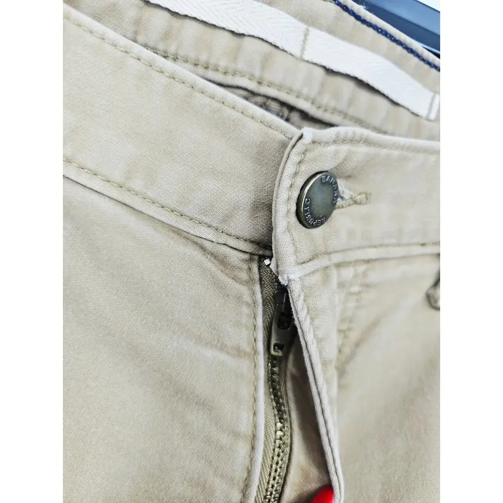 Banana Republic Athletic Fit Traveler Jeans Kahki Tan Brown Men's 34x34 4234